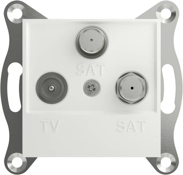 Schneider Electric   Prise terminale TV-SAT-SAT Asfora blanc (RAL 9003) EPH3670121D 1 pc(s)