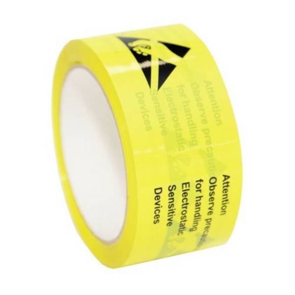 Antistat Ruban adhésif antistatique (ESD) 65 m jaune (L x l) 65 m x 50 mm 054-0002 autocollant