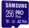 Carte MicroSD Samsung 256 PRO Plus, U3, A2, V30, Capacité 256 Go.