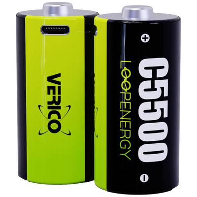 Verico LoopEnergy Pile rechargeable LR14 (C) NiMH 3700 mAh 1.5 V 2 pc(s) -  Conrad Electronic France