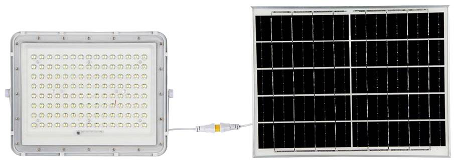 V-TAC VT-180W-W 7846 Projecteur d'éclairage LED, Panneau solaire 20 W Couleur d'éclairage (ampoule LED): blanc neutre