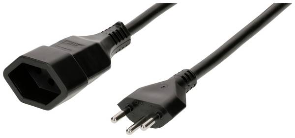 Max Hauri 114415 alimentation Rallonge   noir 5 m H05VV-F 3G 1 mm²