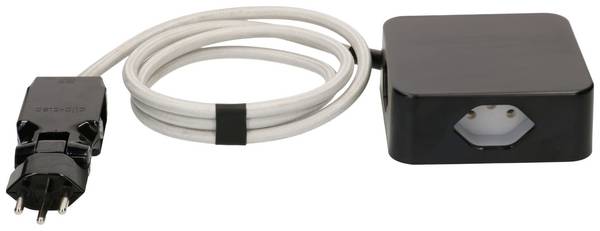 Bloc multiprise avec interrupteur Max Hauri 168946  noir/gris fiche CH 1 pc(s)