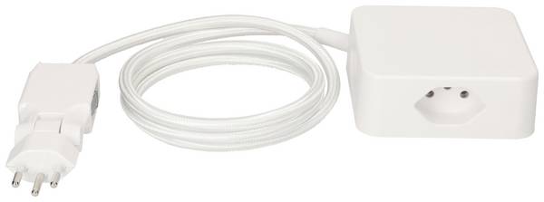Bloc multiprise avec interrupteur Max Hauri 168947  blanc fiche CH 1 pc(s)