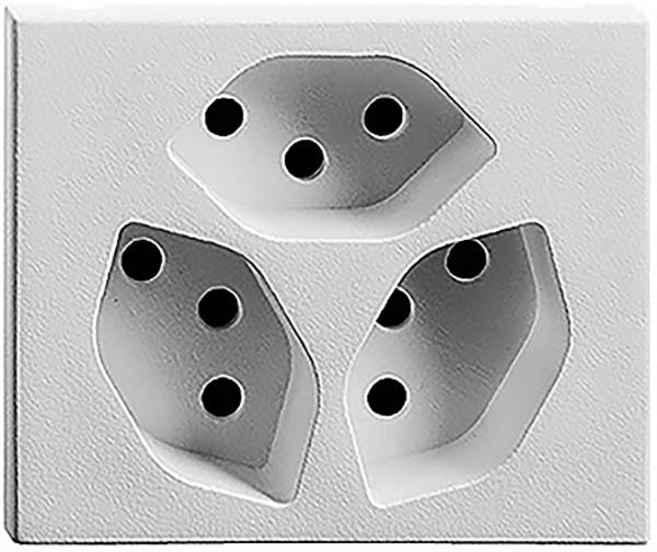 Feller   Prise électrique triple EDIZIOdue blanc 168122 1 pc(s)