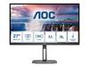 AOC V5 Q27V5N/BK, 68,6 cm (27"), 2560 x 1440 pixels, Quad HD, LED, 4 ms, Noir