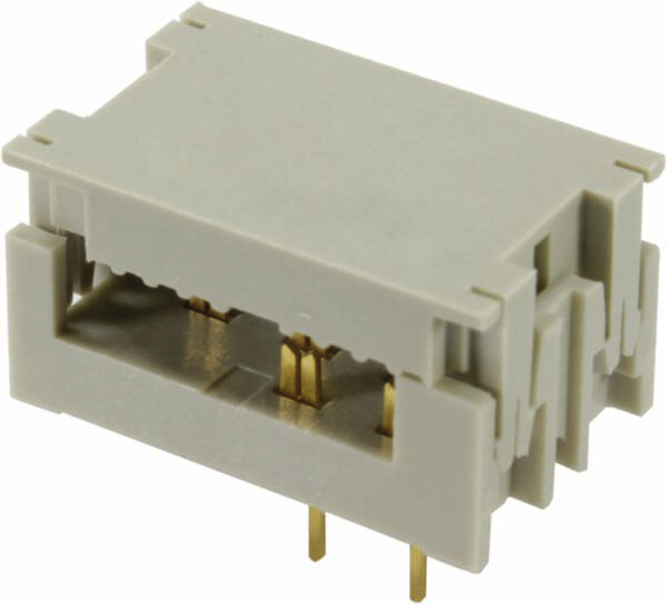 HARTING 09190109643 Connecteur de circuit imprimé avec connexion rapide (IDC) Pas: 2.54 mm Nbr total de pôles: 10 Nbr de rangées: 4 1 pc(s) Single