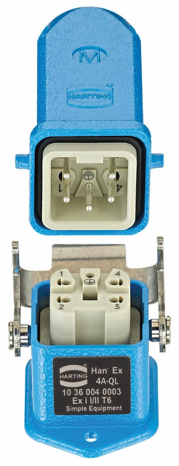 HARTING 10360040003 Kit connecteur   Nombre total de pôles: 4 + PE 1 pc(s)