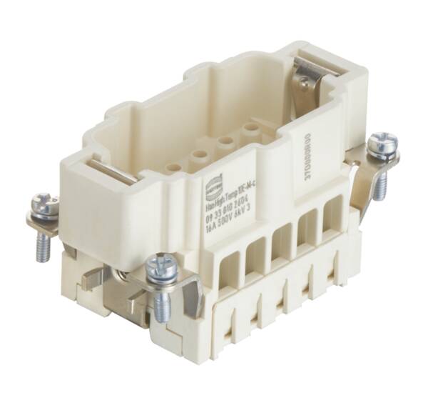 HARTING 09338102604 Insert mâle Han® E 10 + PE à sertir 1 pc(s)