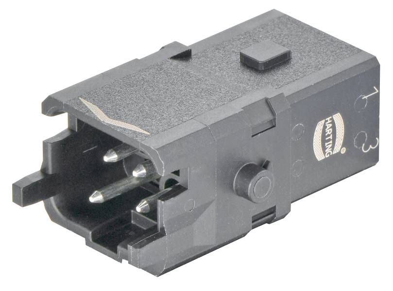 HARTING 09100032606 Insert mâle Han® 1A 3 + PE raccord à vis 1 pc(s) Piece