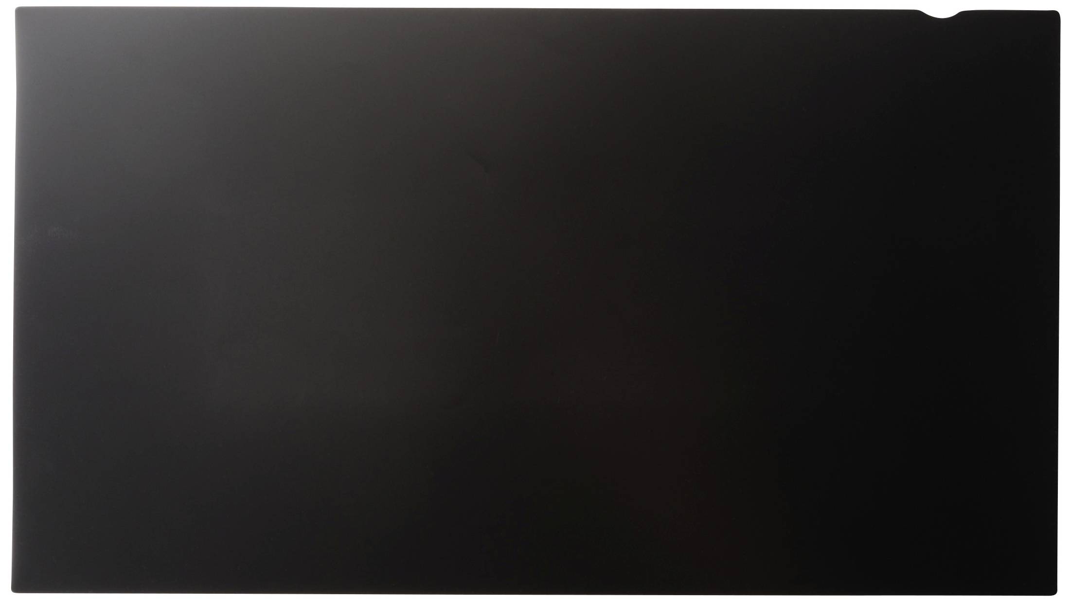 Un écran rectangulaire noir, éteint. Aucun détail ou contenu visible.