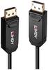 Câble de raccordement LINDY DisplayPort Fiche mâle DisplayPort 10.00 m noir 38520 Câble DisplayPort