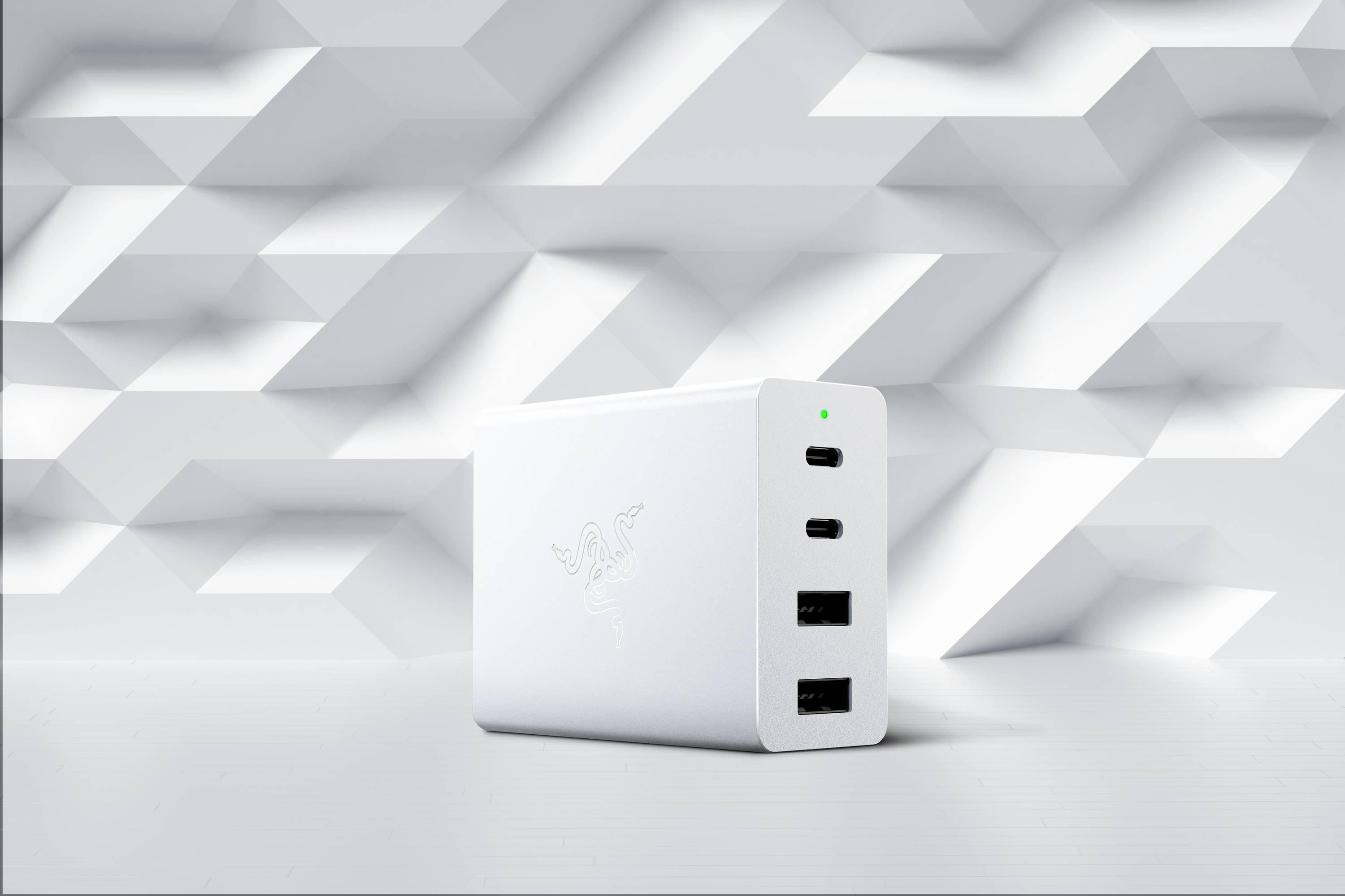 RAZER USB-C 130W GaN Charger Mercury Chargeur USB 130 W PPS blanc GaN-8