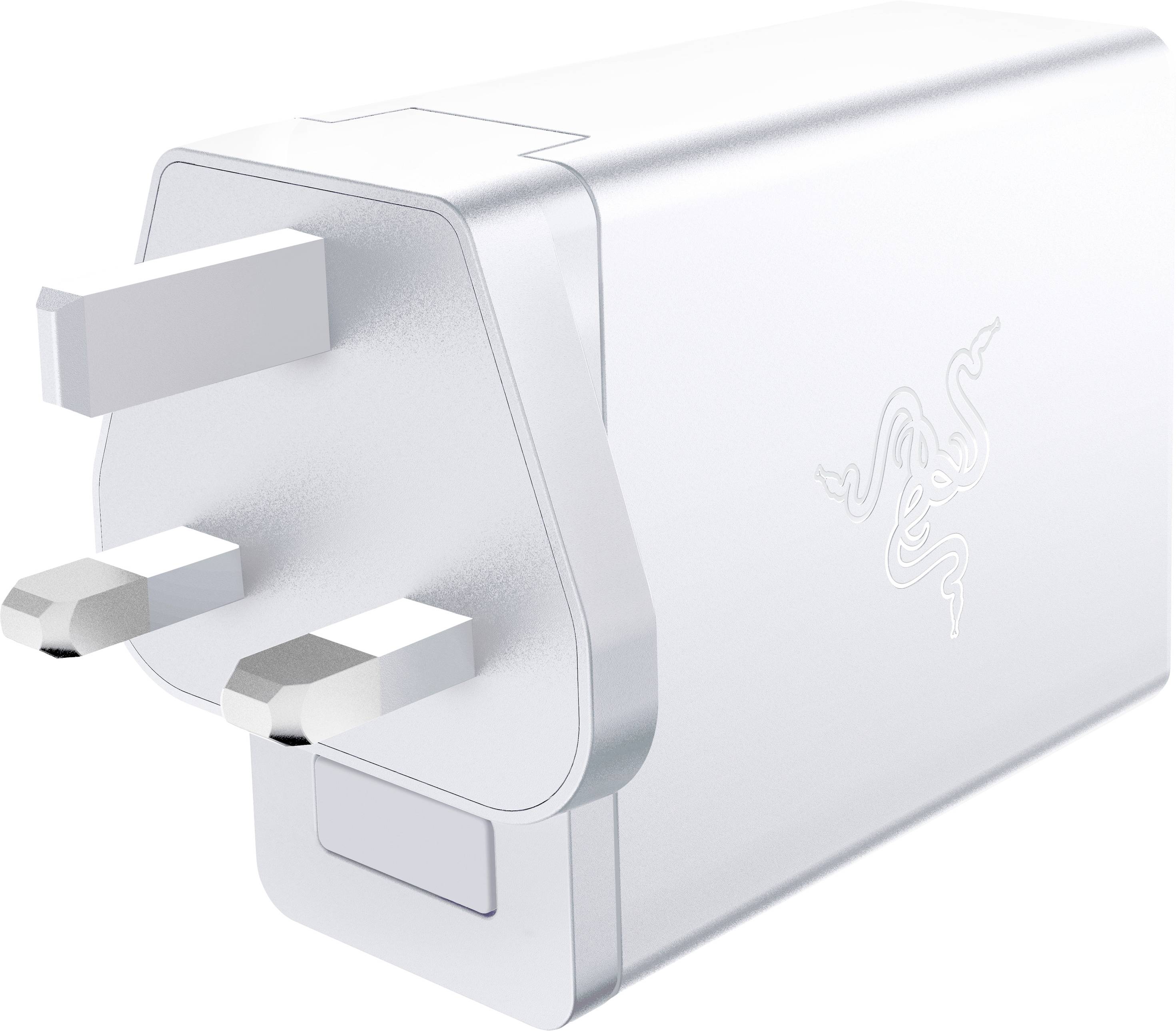 RAZER USB-C 130W GaN Charger Mercury Chargeur USB 130 W PPS blanc GaN-3