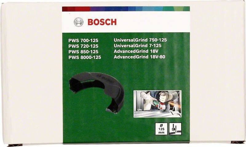 Emballage d'un carter de protection Bosch. Compatible avec PWS 700-125, PWS 720-125, PWS 850-125, PWS 8000-125, UniversalGrind 750-125, AdvancedGrind 18V.