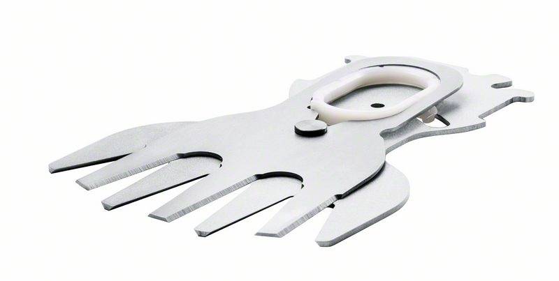 Un porte-clés multifonction argenté en forme de crabe stylisé, doté de fonctions de brosse et de peigne. Idéal pour le nettoyage de grille.