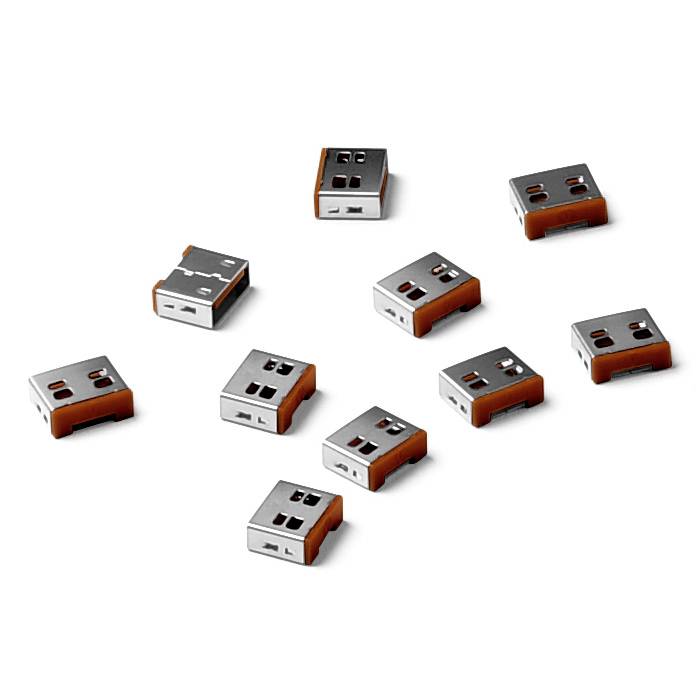 Smartkeeper Verrouillage de port USB UL03P1BN jeu de 10 marron sans clé UL03P1BN