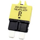 PARTS PTT Circuit Breaker Standard, type 3, Manual Reset, 20A C001-102-0095 Disjoncteur 20 A jaune 1 pc(s)