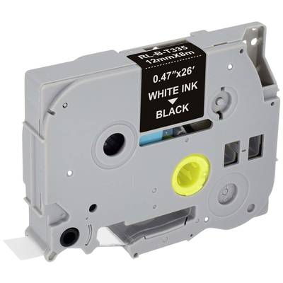 Cassette de ruban encreur gris-noir portant l'inscription 'White Ink Black' pour des besoins d'impression.