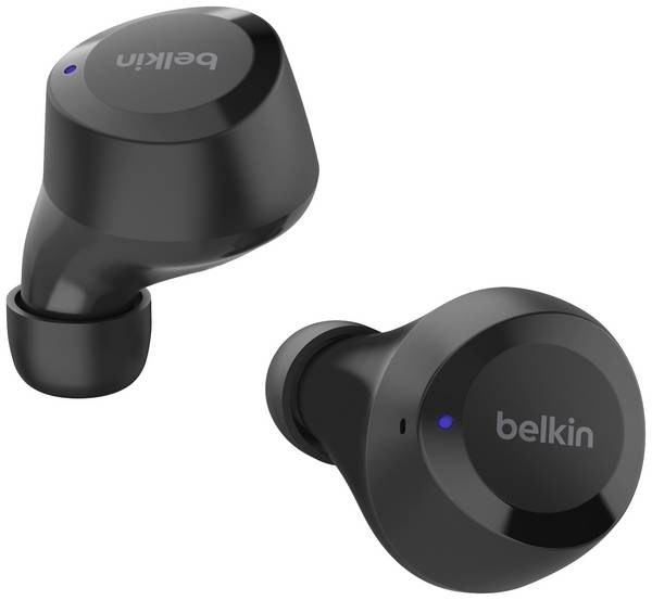 Belkin Belkin SoundForm Bolt - True Wireless-Kopfhörer mit Mikrofon  Oreillette Bluetooth  noir  micro-casque, boîtier de charge, résistant à la sueur