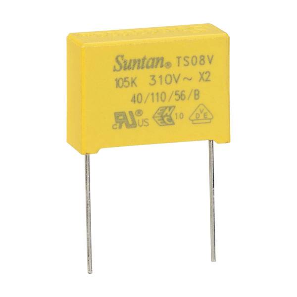 Suntan TS08V0A9105KBB0G0R 1 pc(s) Condensateurs à film 1 µF 310 V 10 % 10 mm (L x l) 19 mm x 26.5 mm