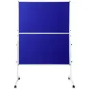 tableau d'animation SpeaKa Professional (l x H) 1250 mm x 1850 mm feutre bleu pliable, avec roulettes, utilisable des de