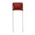 Un condensateur de film rouge portant l'inscription '2G473K'.