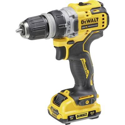 Visseuse-perceuse sans fil au design jaune et noir, avec poignée ergonomique et régulateur de vitesse variable, adaptée à divers projets.