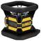 Un nivellement laser DeWalt noir et jaune avec des commandes sur le côté, adapté aux travaux de construction et de topographie précis.