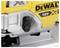 Un outil électrique en gros plan, de la marque DeWalt, avec un interrupteur noir saillant et un marquage '18V' sur un boîtier jaune.