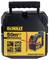 Laser de lignes croisées auto-nivelant DeWALT 50m avec mallette en plastique. Design jaune et noir, promu pour sa robustesse et sa précision.