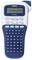 Imprimante d'étiquettes compacte avec clavier QWERTZ et écran affichant 'P-touch H107'. L'appareil présente des tons bleus et blancs.