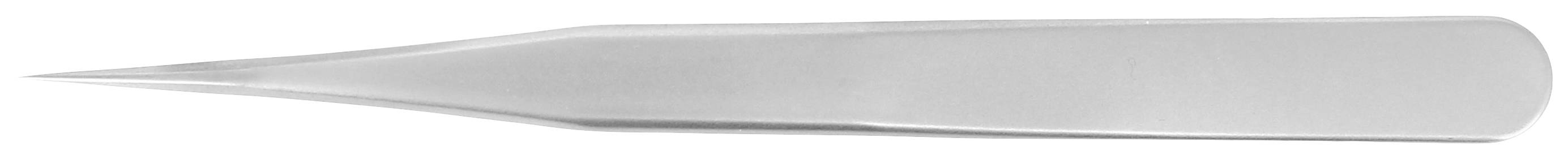 Pince à épiler en argent à pointes fines, utilisée pour la manipulation précise de petits objets ou pour des travaux délicats.