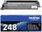 'Toner Brother TN248, compatible avec TN-247 et TN-243. Contient une cartouche de toner et son emballage, adapté pour impression A4 avec une capacité de 1000 pages.'