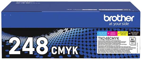 Brother Toner TN-248VAL d'origine pack bundle noir, cyan, magenta, jaune 1000 pages TN248VAL