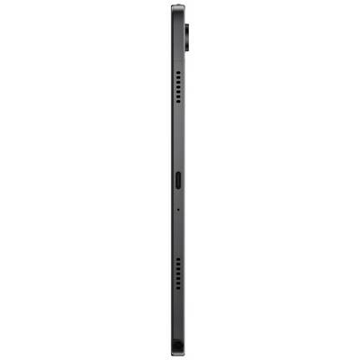 Smartphone noir, vue latérale montrant les boutons de volume et l'encoche de caméra en haut, design minimaliste apparent.