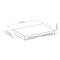 Dessin technique d'un boîtier rectangulaire en métal avec les dimensions suivantes : largeur 410 mm, profondeur 508 mm, hauteur ajustable entre 272 mm et 470 mm.