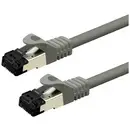 Value 21.99.1803 RJ45 Câble réseau, câble patch CAT 8.1 S/FTP 3.00 m gris blindage double, sans halogène, ignifuge 1 pc(