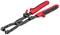 Pince rouge et noire avec des poignées spéciales pour maintenir et couper.