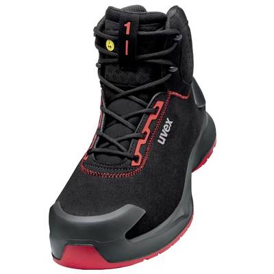 uvex S3L PUR W11 6804238  Chaussures montantes de sécurité S3L Pointure (EU): 38 noir, rouge 1 paire(s)