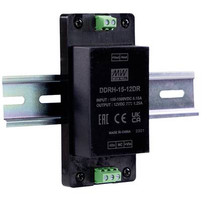   Mean Well  DDRH-15-15DR  Convertisseur CC/CC pour rail (DIN)    15 V/DC      Nbr. de sorties:1 x    Contenu 1 pc(s)