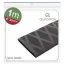 Quadrios 23CA223 Gaine thermorétractable sans colle noir 30 mm 15 mm Taux de retreint:2:1 1 m