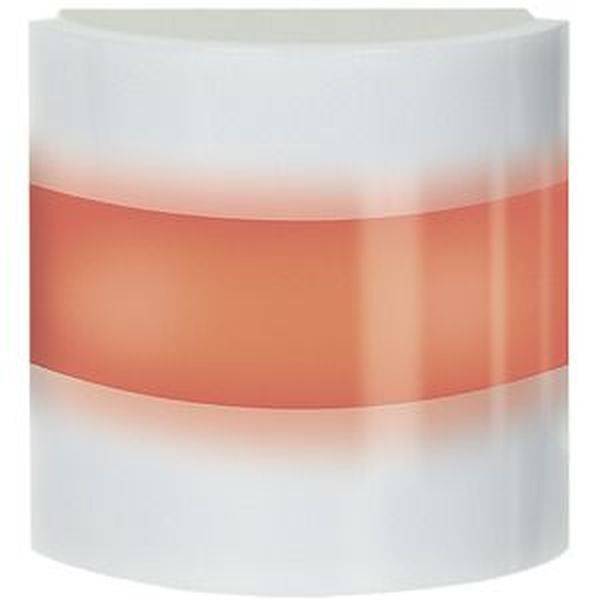Un objet carré avec une ligne orange continue en son centre, ressemblant à un panneau de signalisation de chantier.