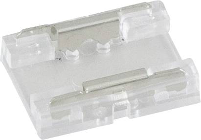 Support de fusible en plastique transparent avec deux pinces métalliques, montré sur fond blanc.