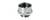 Adaptateur de réduction métallique, forme cylindrique, avec filetage externe en haut et six pans creux au centre, surface brillante.