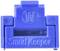 Verrou de protection USB bleu portant l'inscription 'Smart Keeper'. Utilisé pour sécuriser physiquement les ports USB.