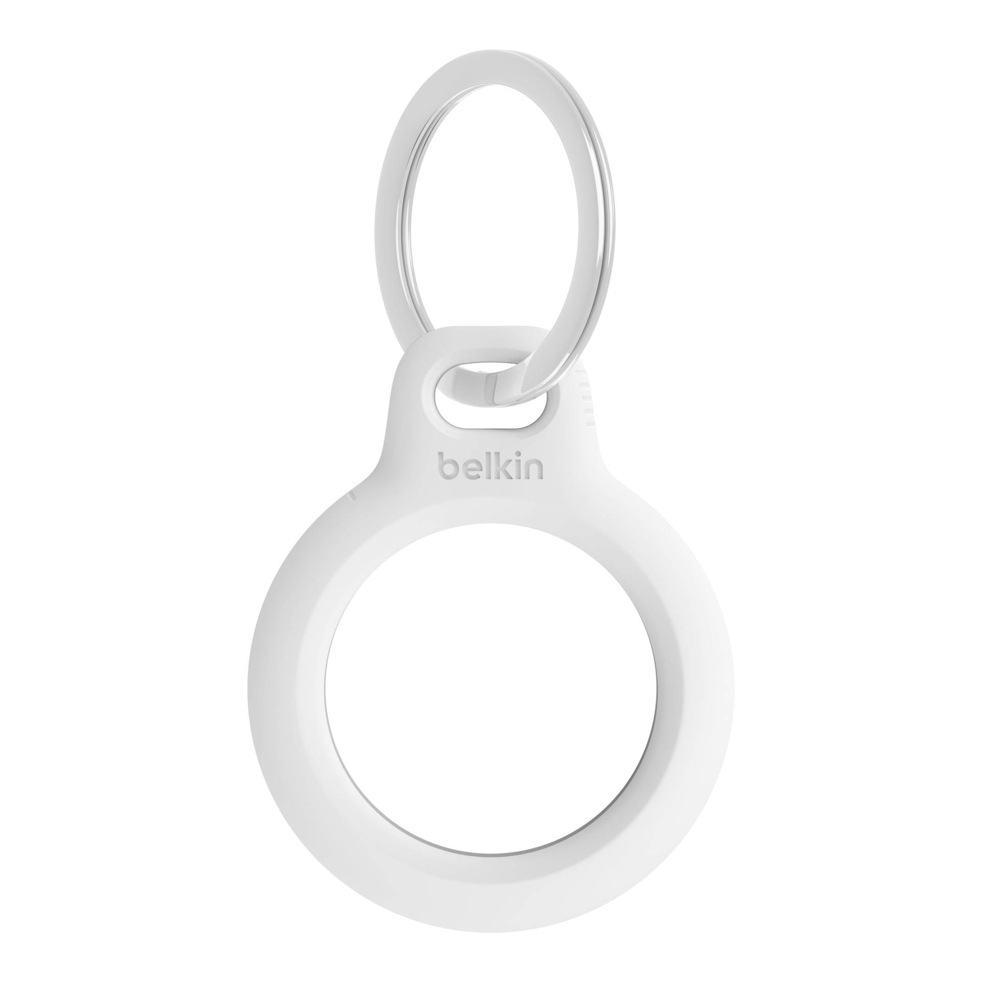 BELKIN Airtag Protection avec porte-clés Blanc-1