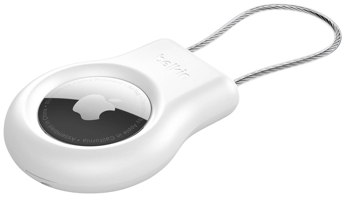 BELKIN Secure Holder with Wire Cable for AirTag White-0