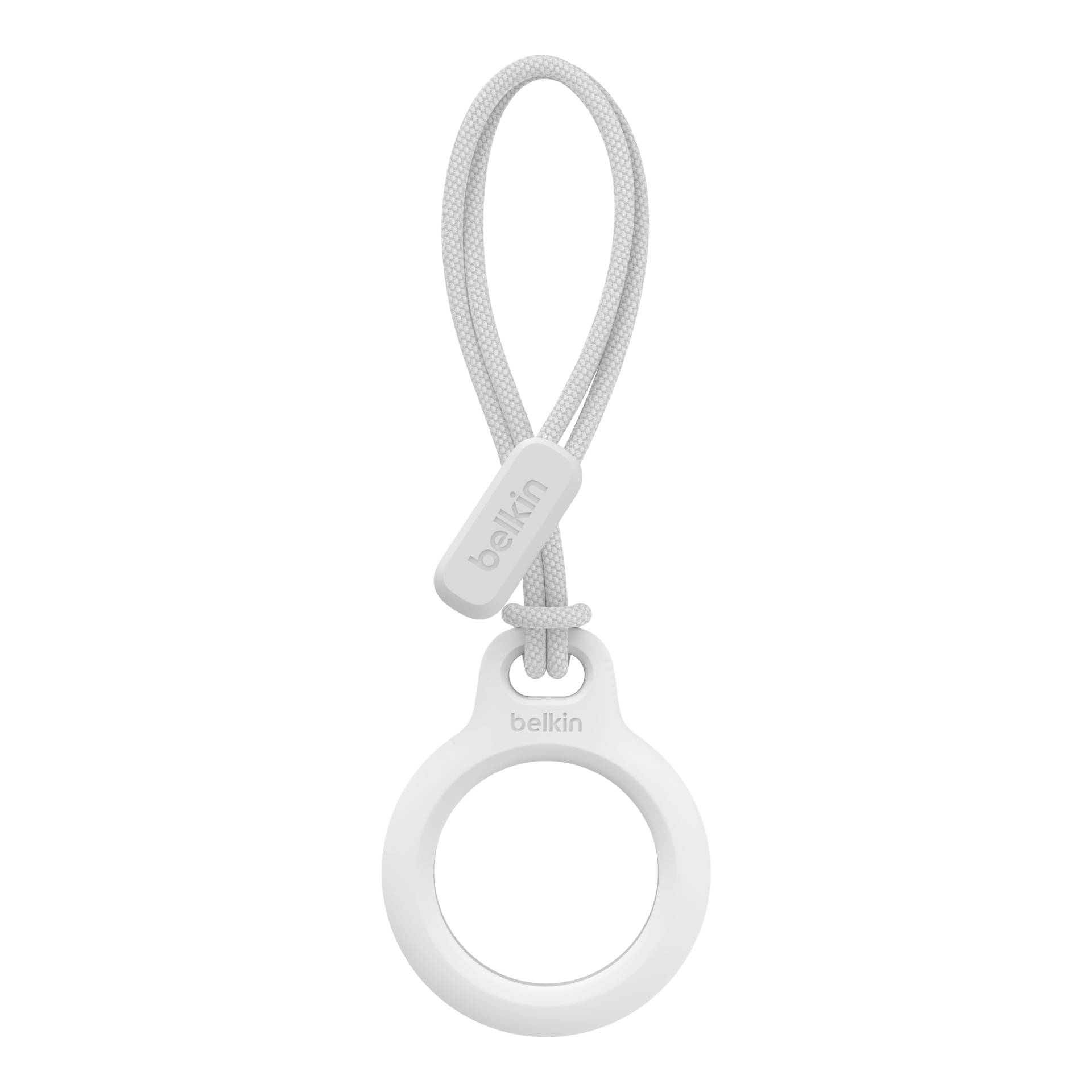 BELKIN Airtag Protection avec Cordon Blanc-1