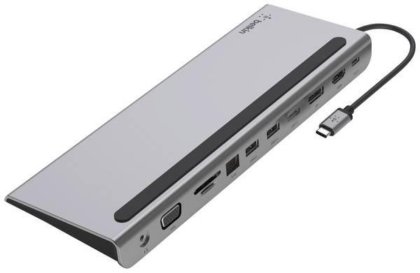 Belkin Station d'accueil USB-C®  INC004btSGY Convient pour les marques: universel  lecteur de cartes intégré, alimentation USB-C®